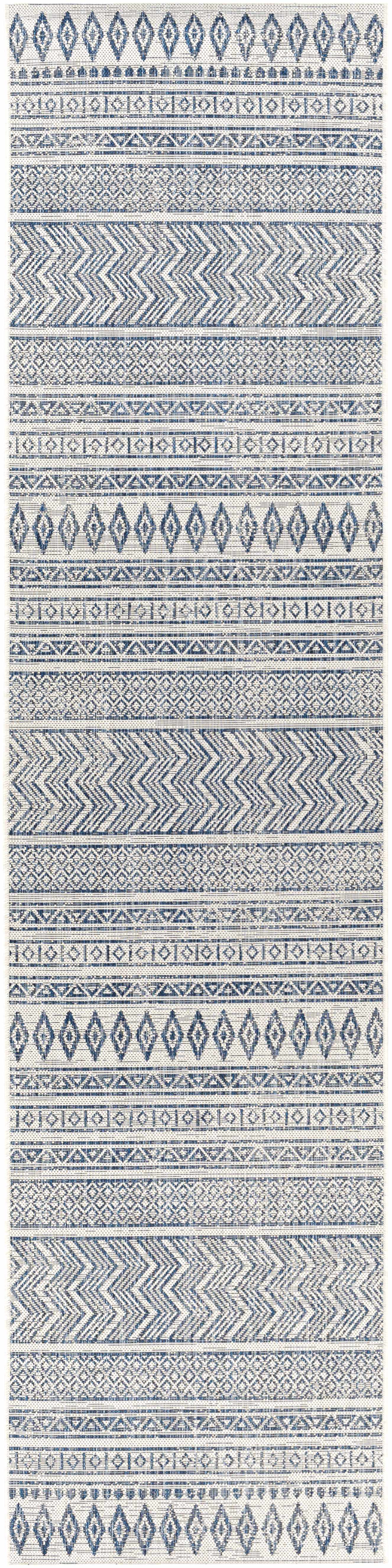 Madras Light Blue Green All Over Performance Area Rug