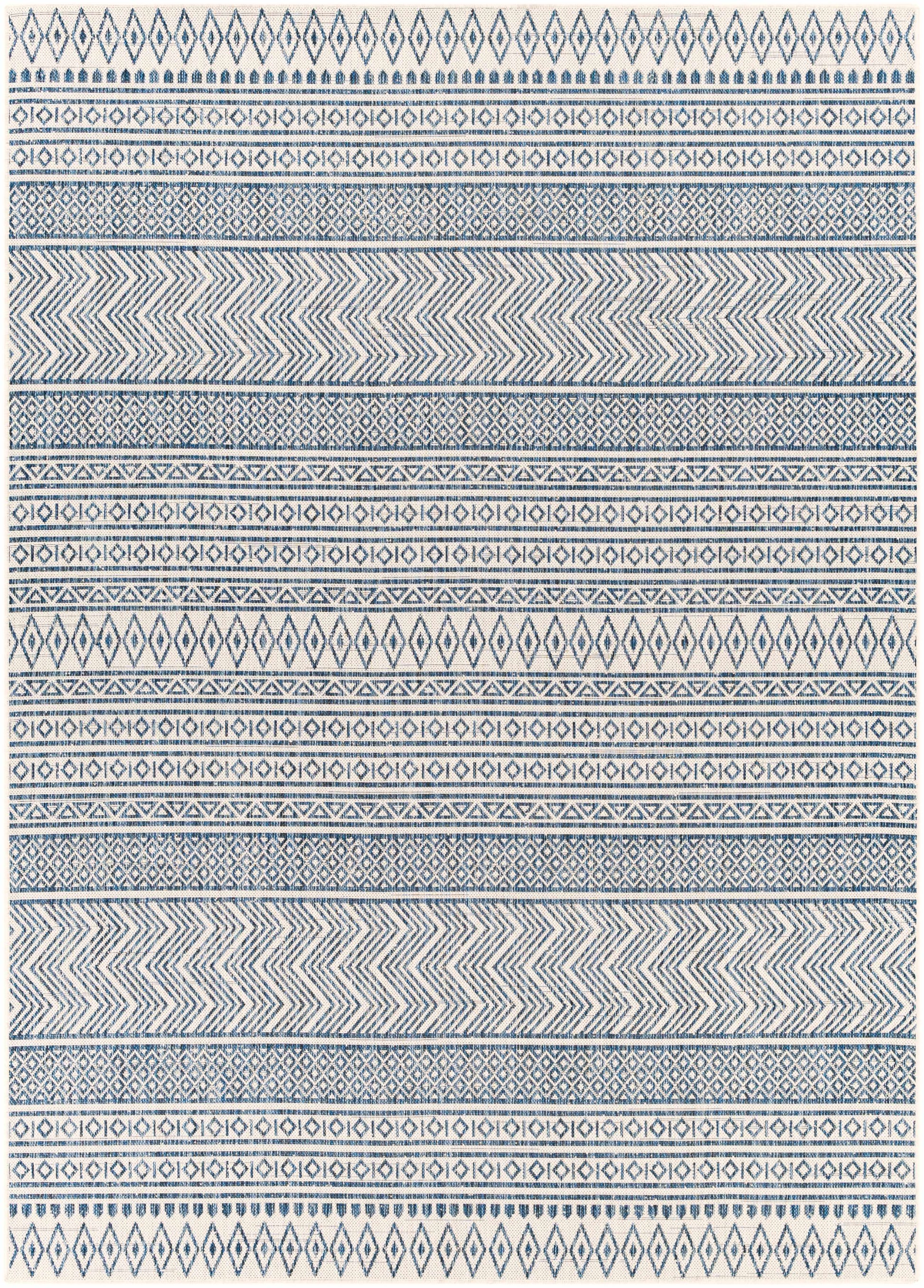 Madras Light Blue Green All Over Performance Area Rug