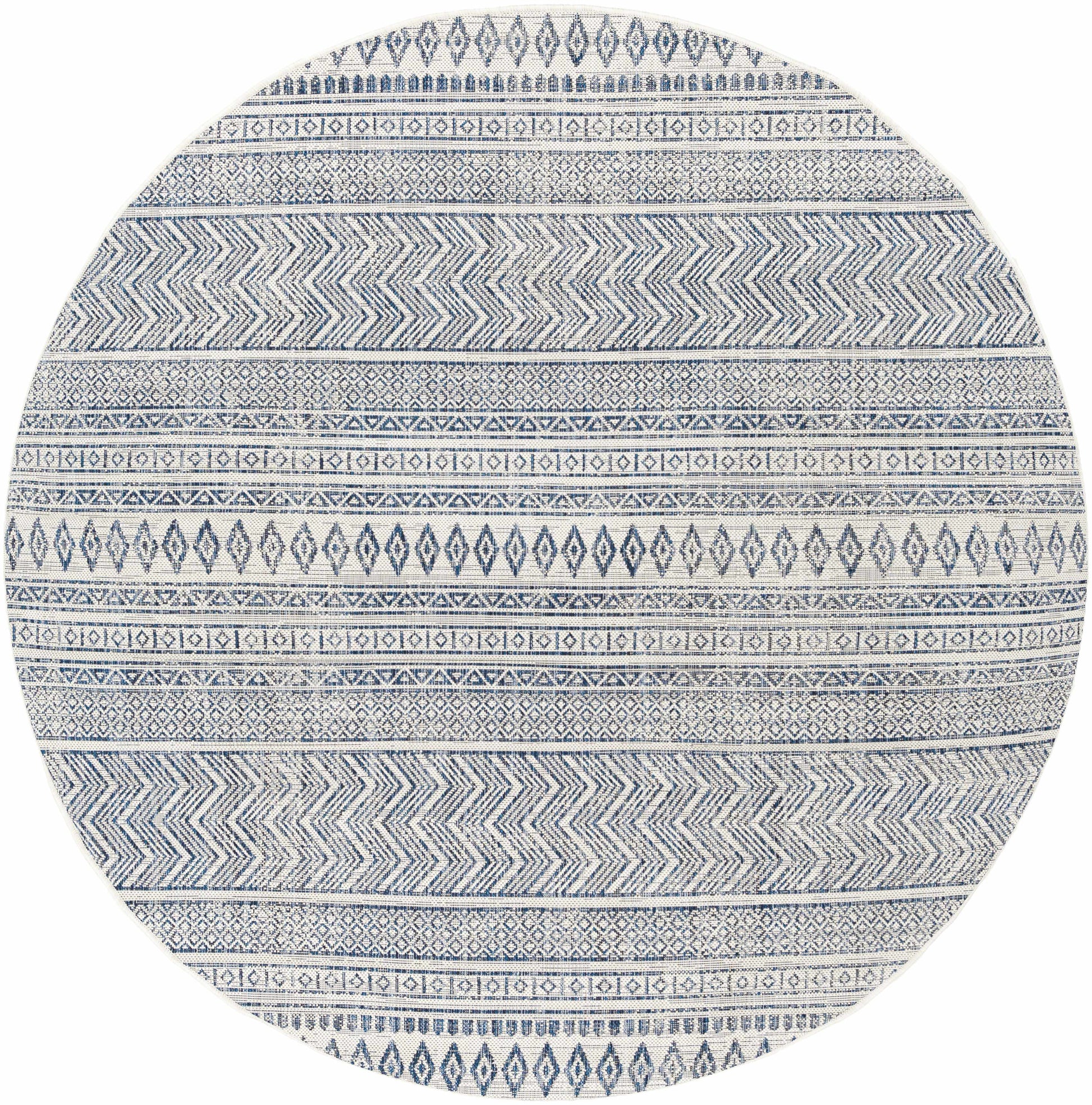 Madras Light Blue Green All Over Performance Area Rug