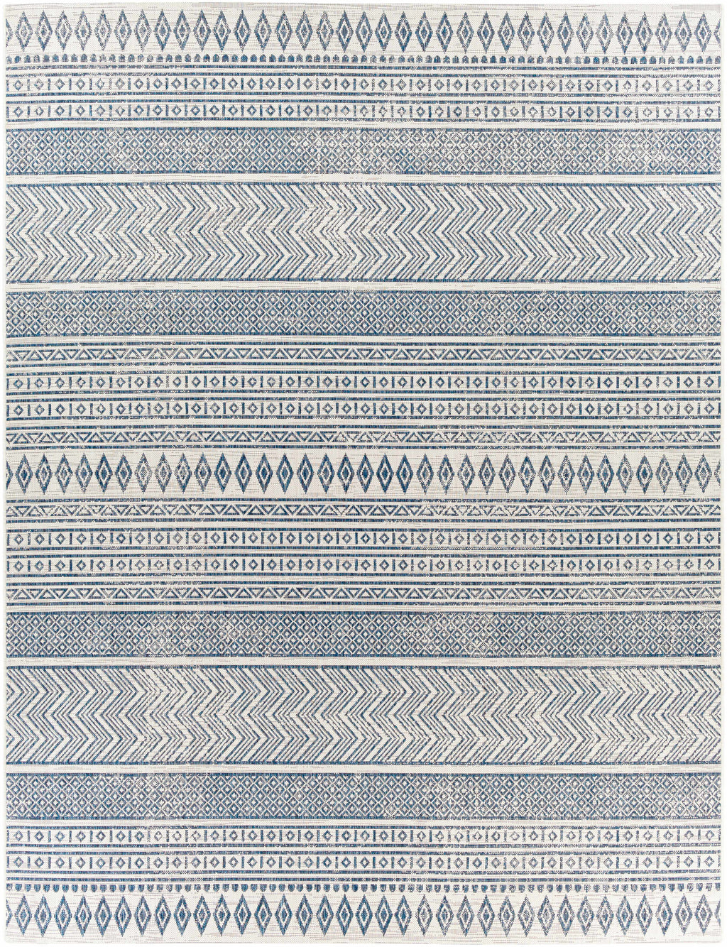 Madras Light Blue Green All Over Performance Area Rug