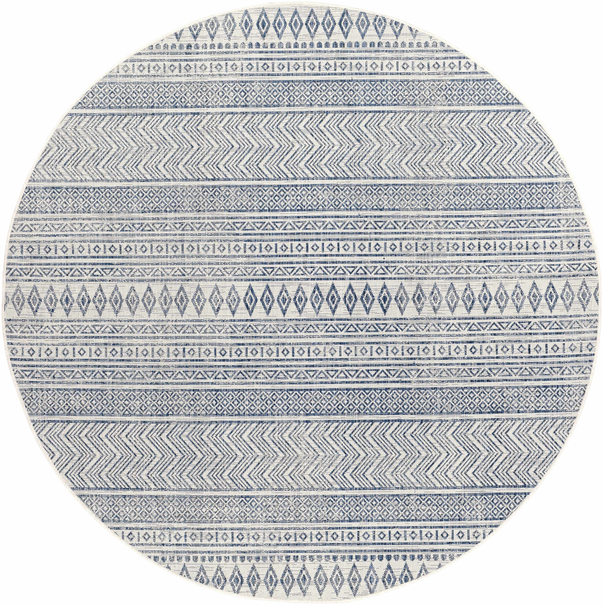 Madras Light Blue Green All Over Performance Area Rug