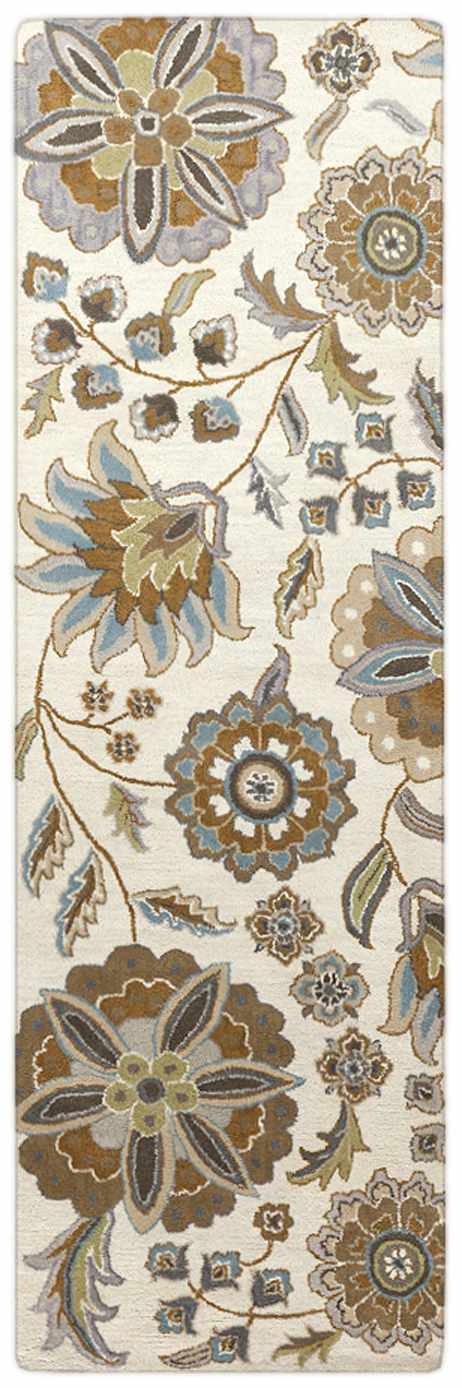 Mack Floral Wool Area Carpet
