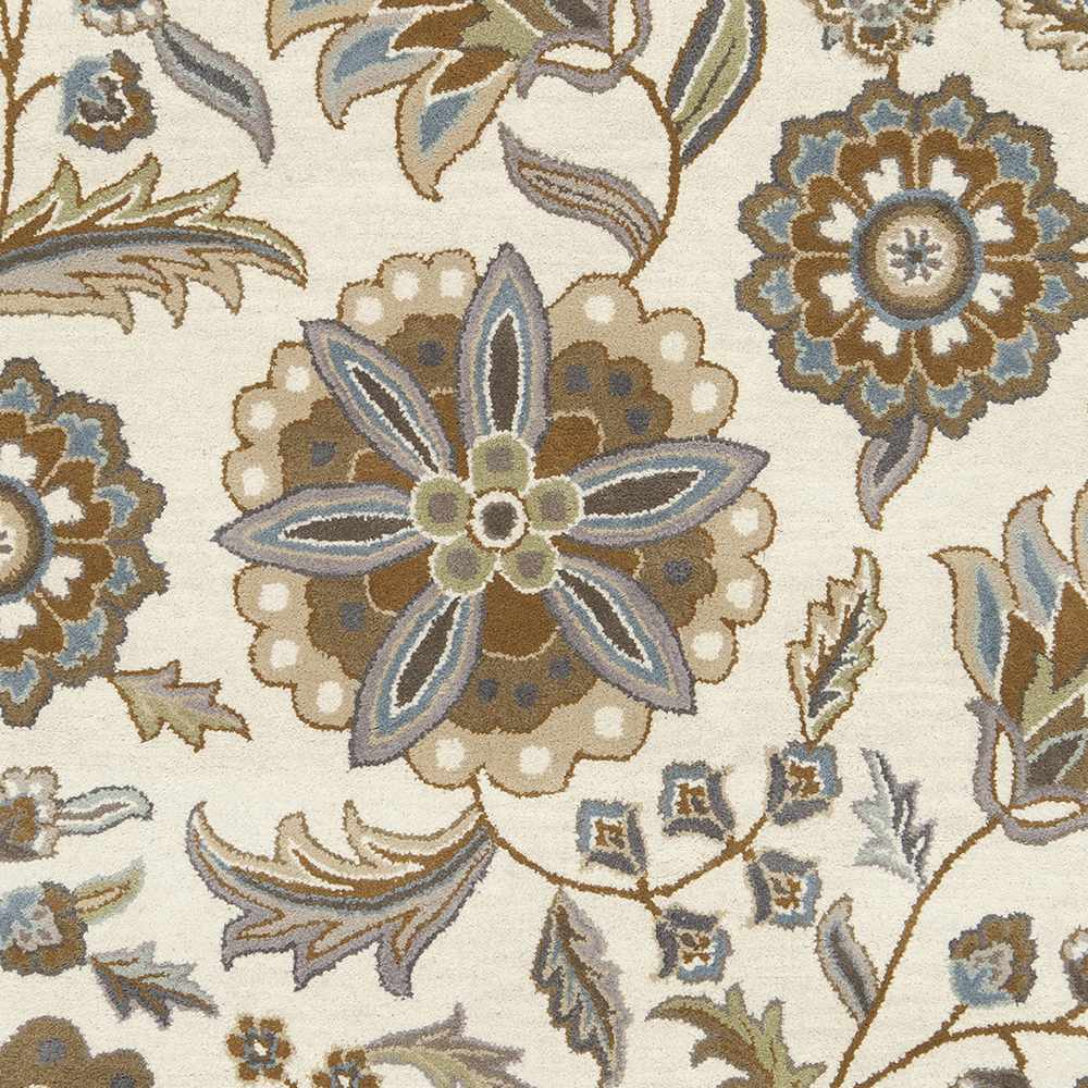 Mack Floral Wool Area Carpet
