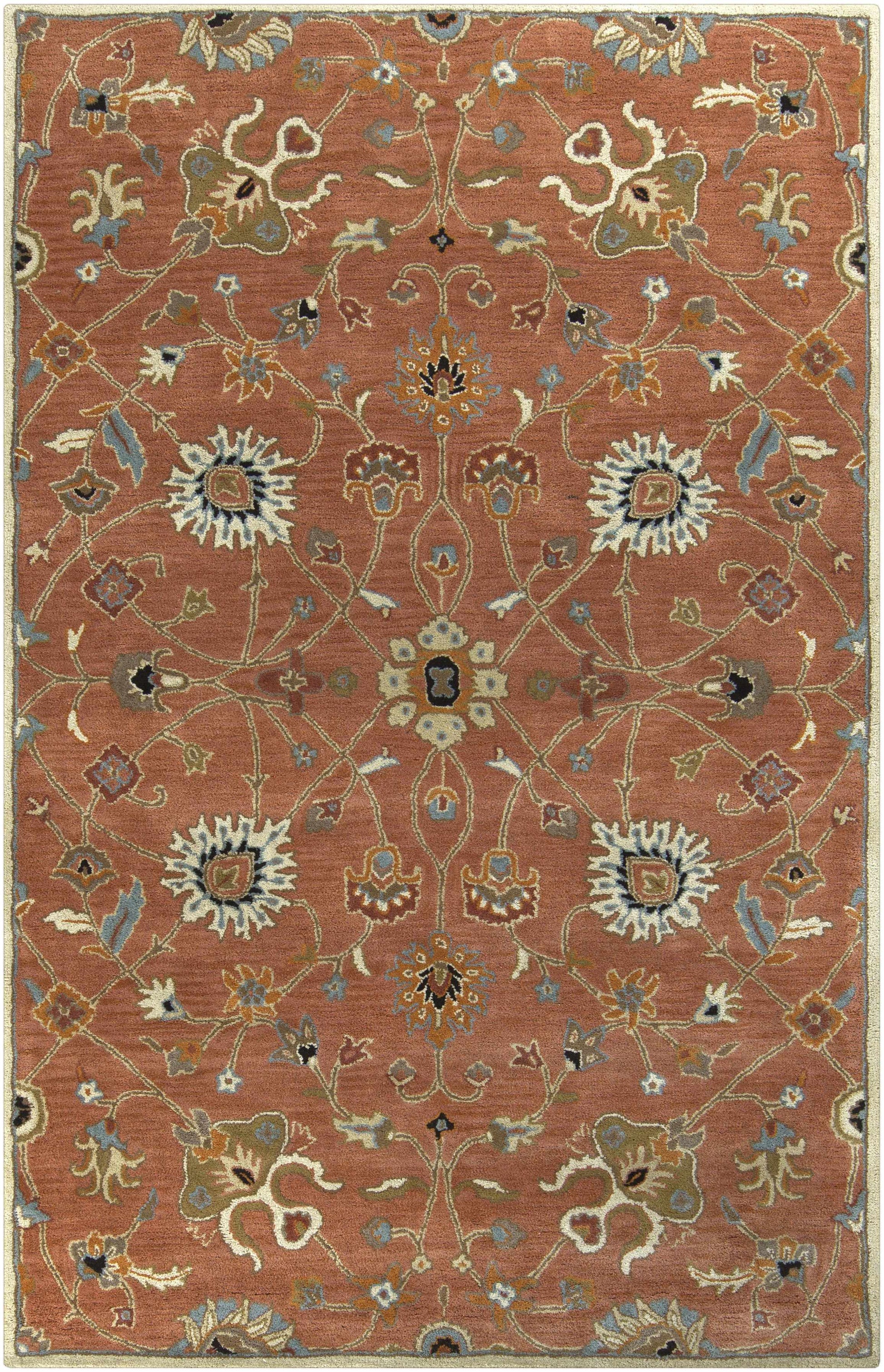 Logville Hand Tufted Rust 1119 Wool Rug