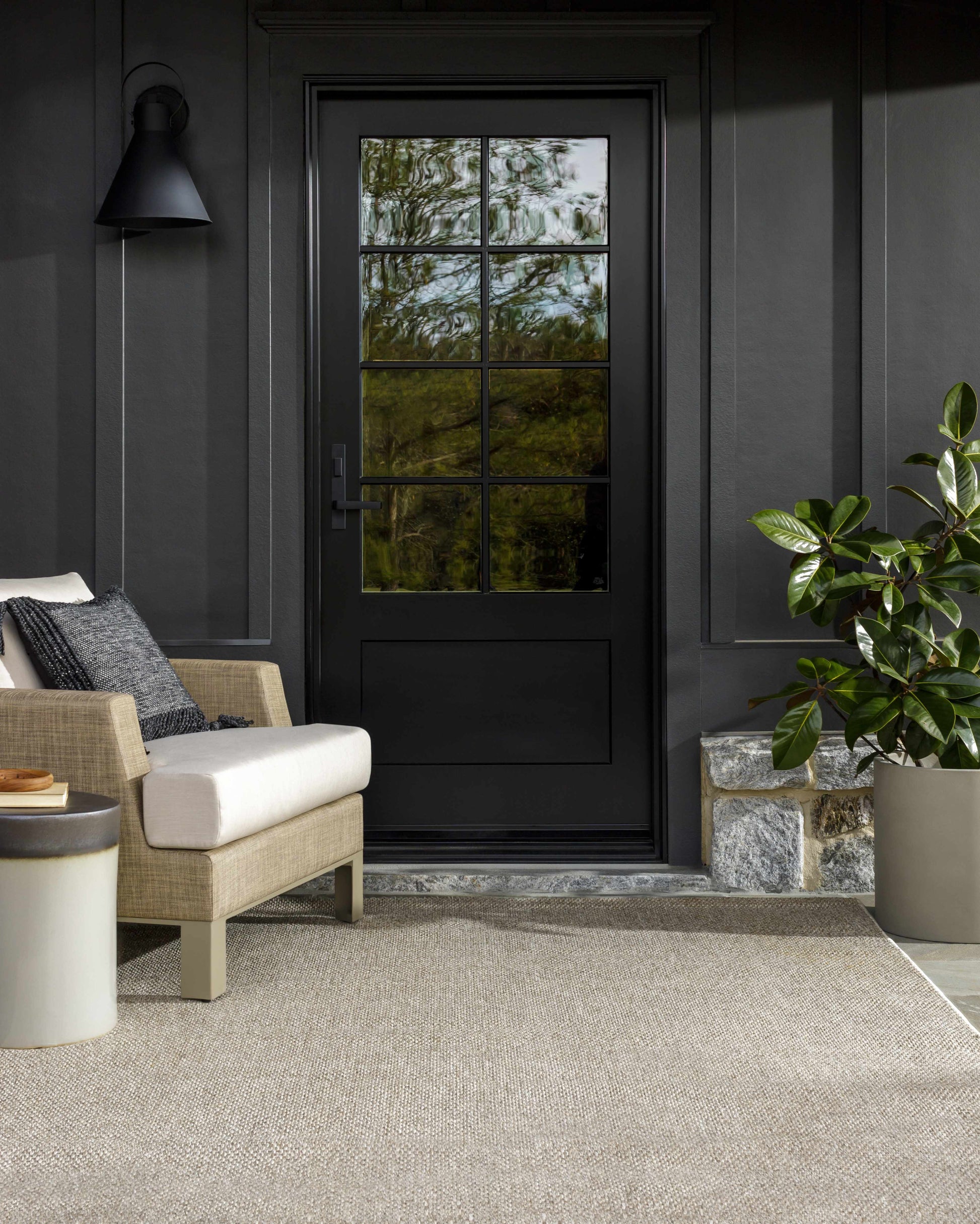 Matah Beige Outdoor Area Rug