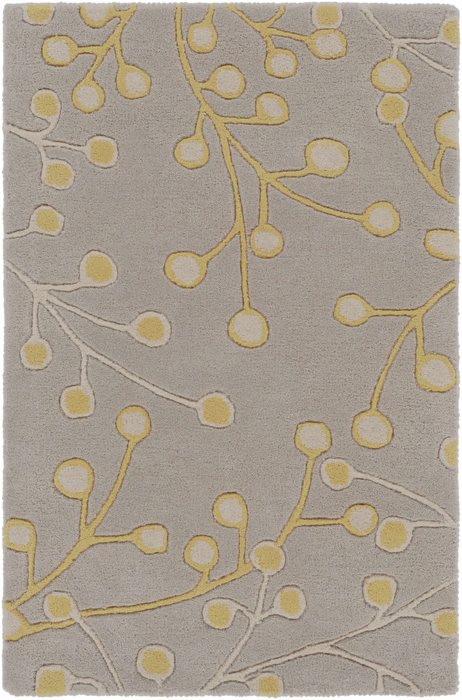 Elsu Mustard Wool Area Rug
