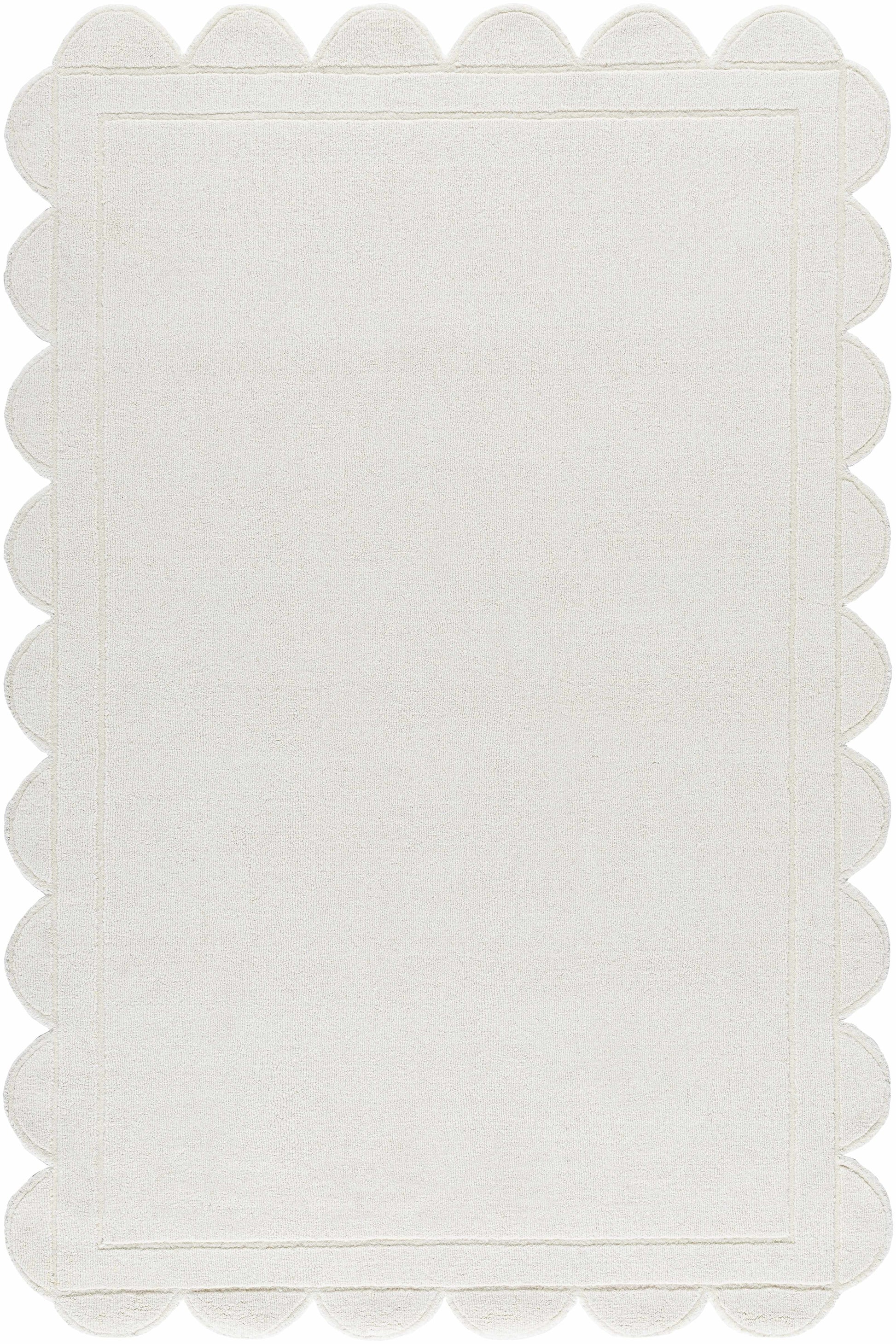 Uhuro White Geometric Area Rug