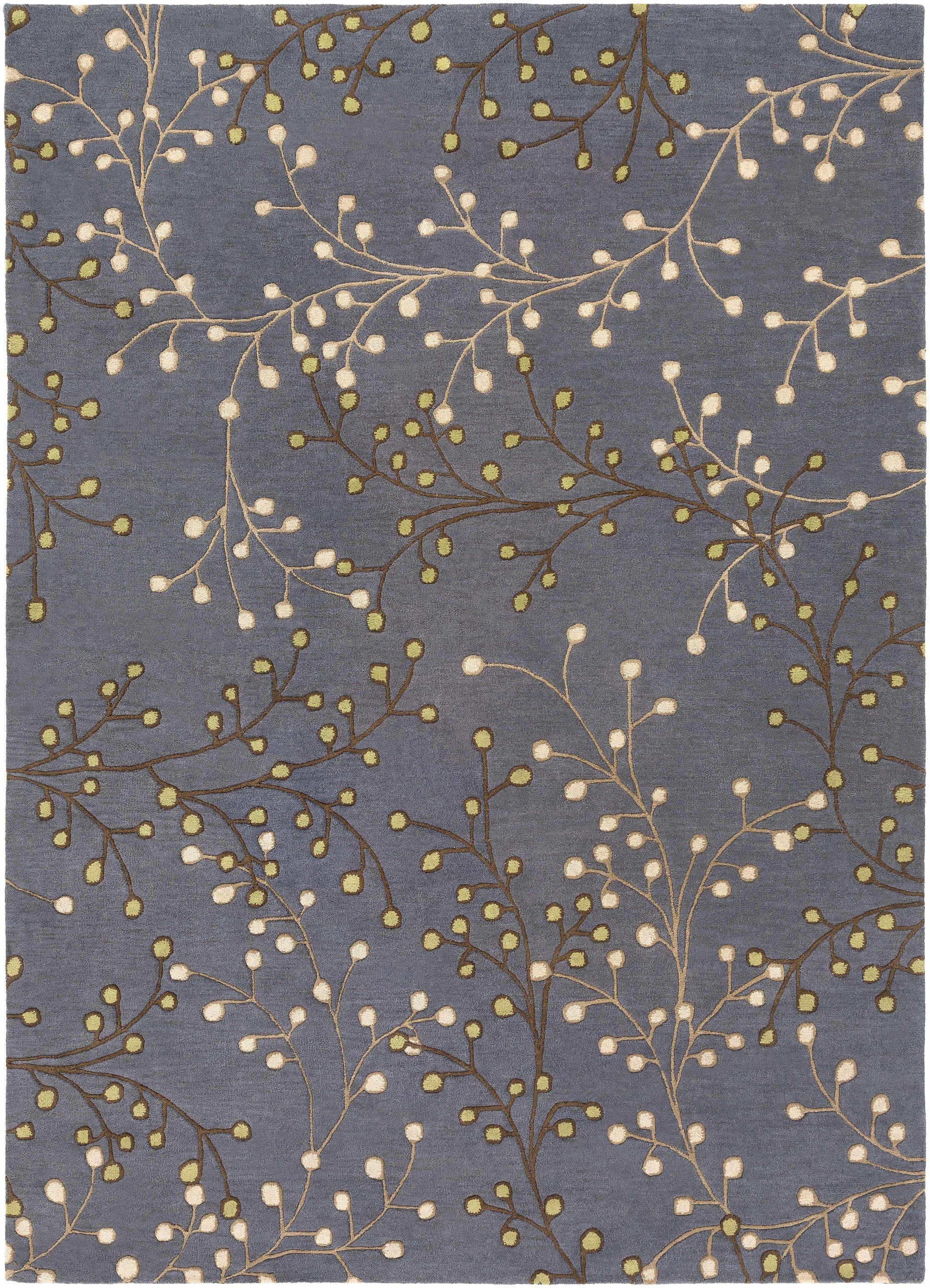 Elsu Brown Beige Wool Rug