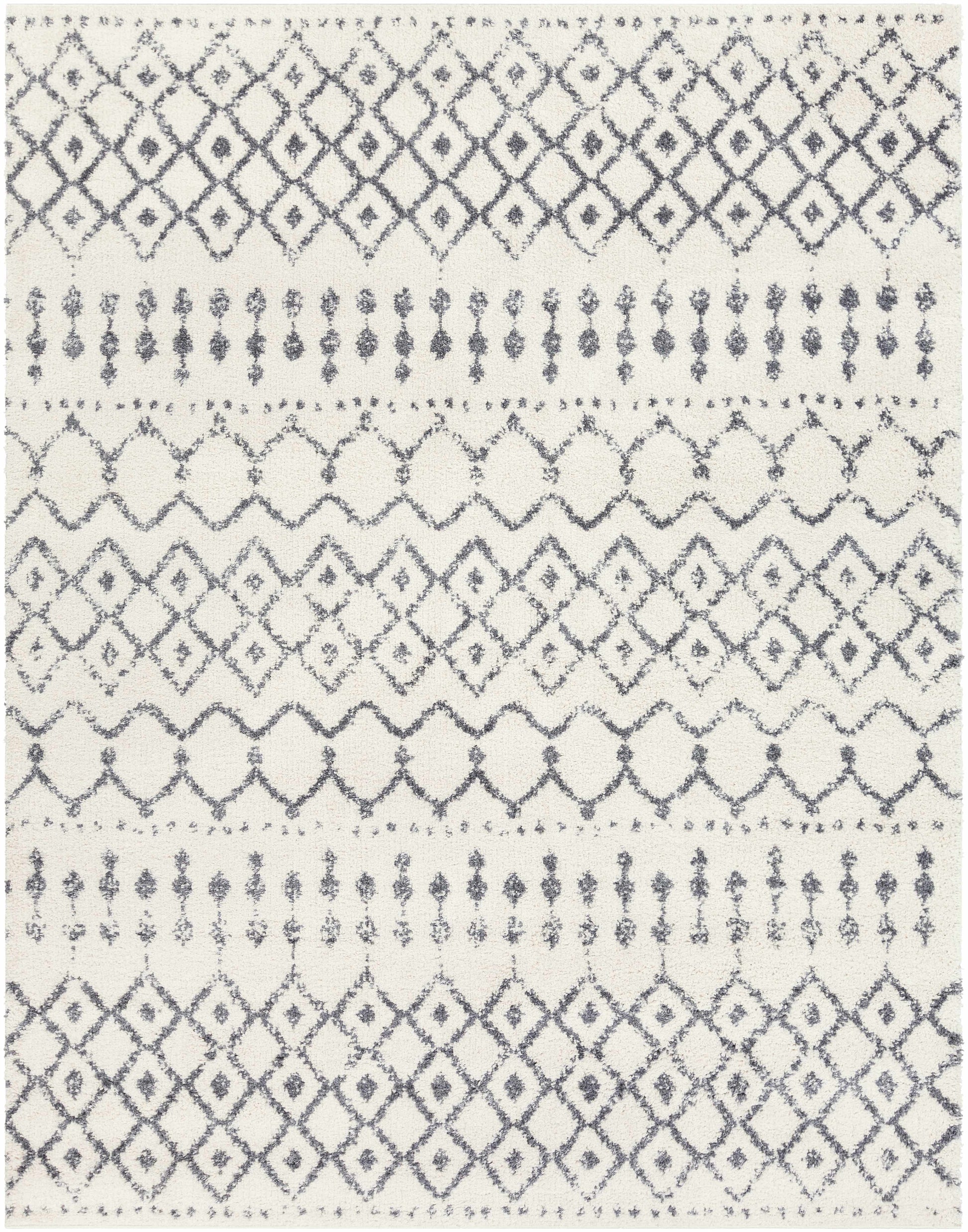 White Gray Navassa Rug - Promo