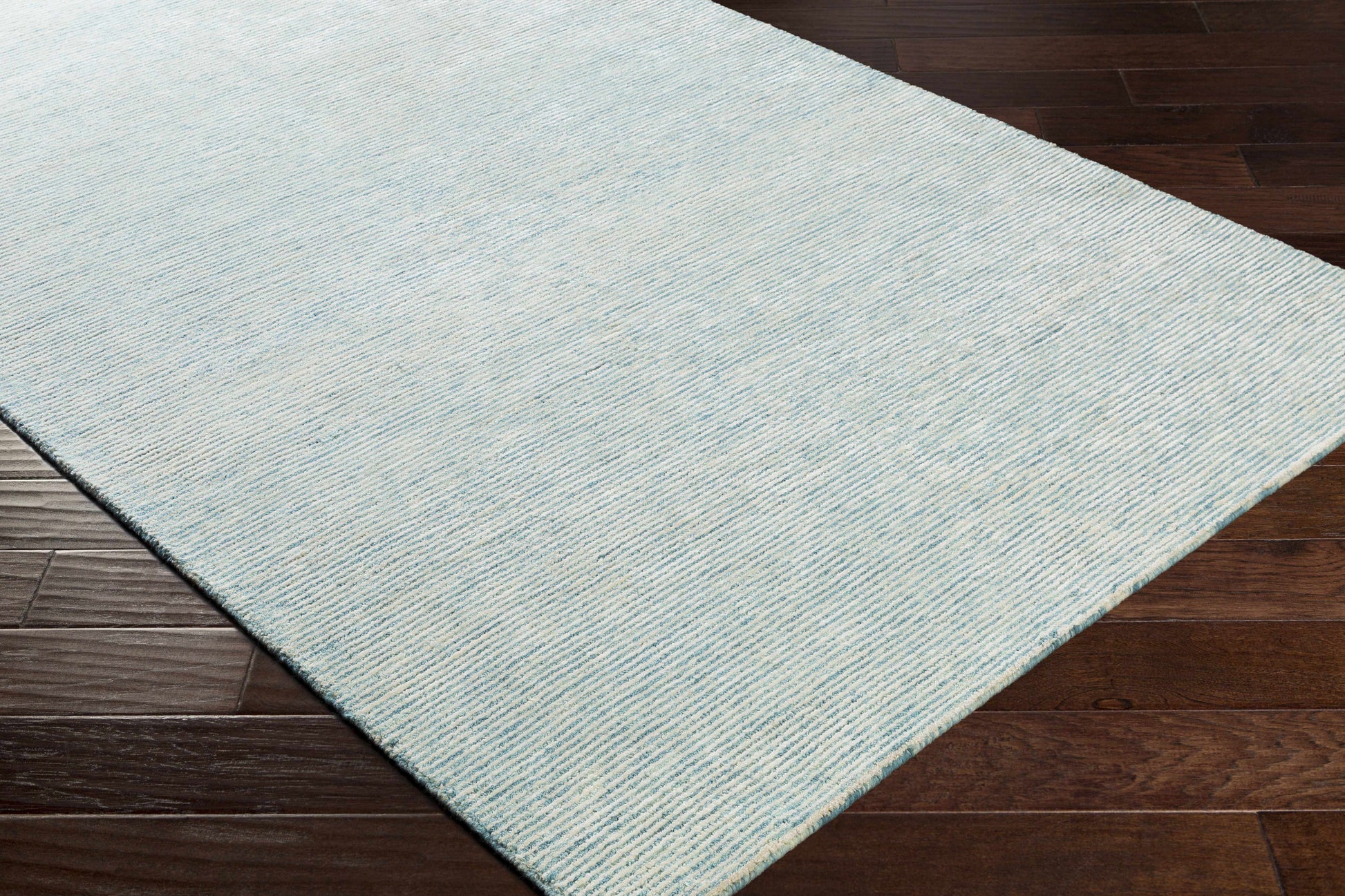Orcas Hand Tufted Wool-Blend Rug - Ice Blue
