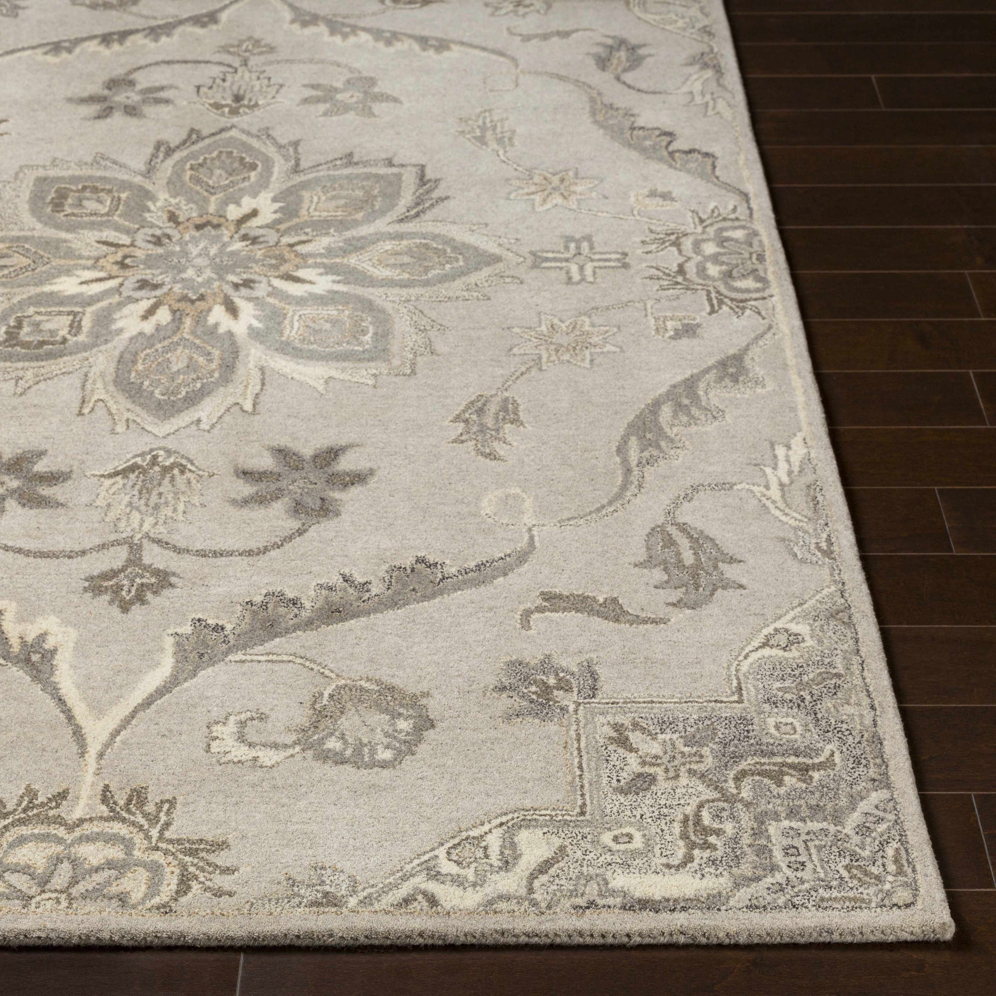 Peterstown Beige Wool Rug