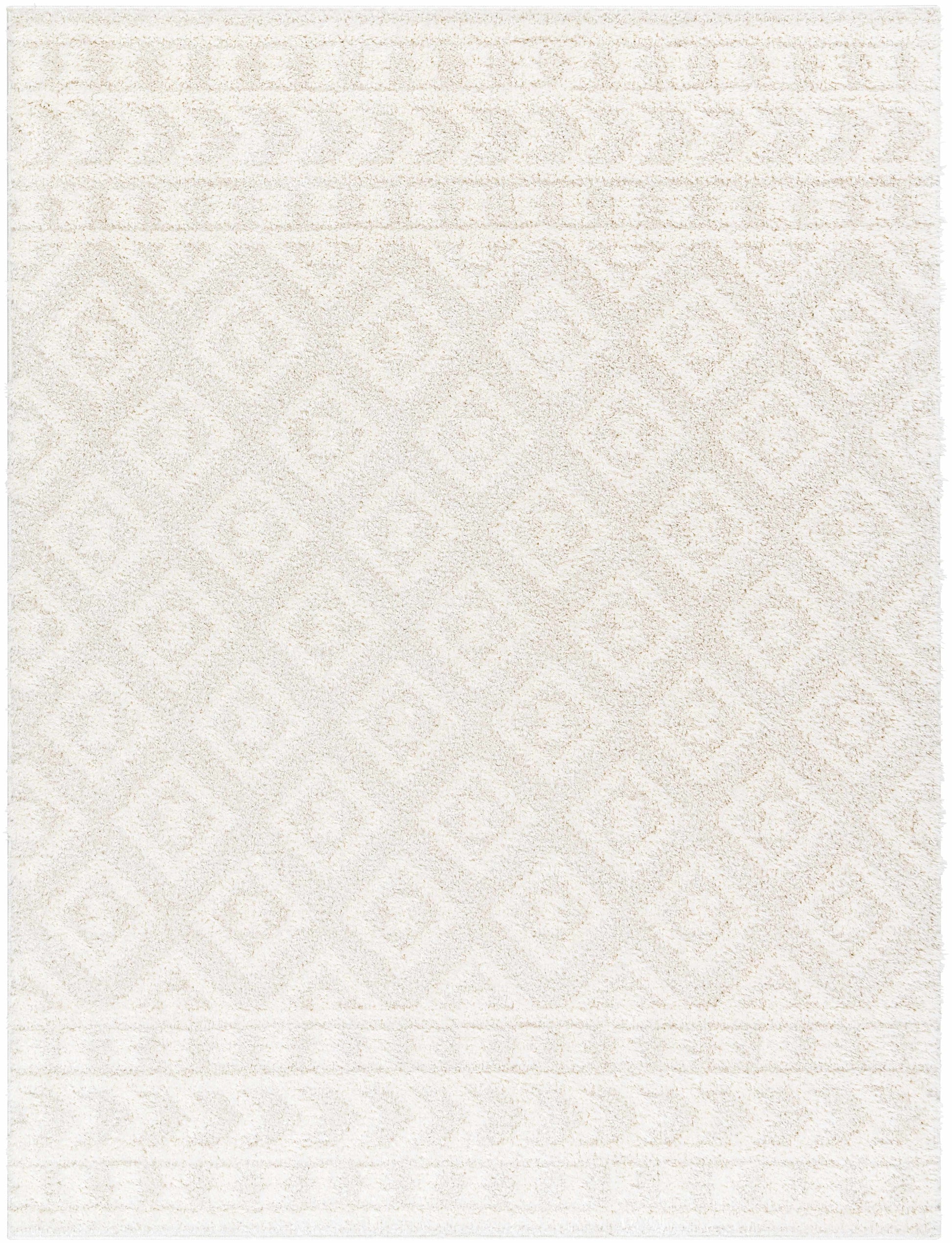 Eivin Cream Diamonds Plush Rug