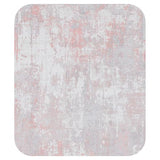 RELEANY Abstract Rug — Gray/Pink — Amazon colorway