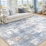 RELEANY Modern Abstract Rug — Light Blue — main