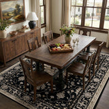RELEANY vintage medallion rug Black / Neutral gallery detail 3