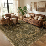 RELEANY vintage medallion rug Brown / Dark Brown gallery detail 2