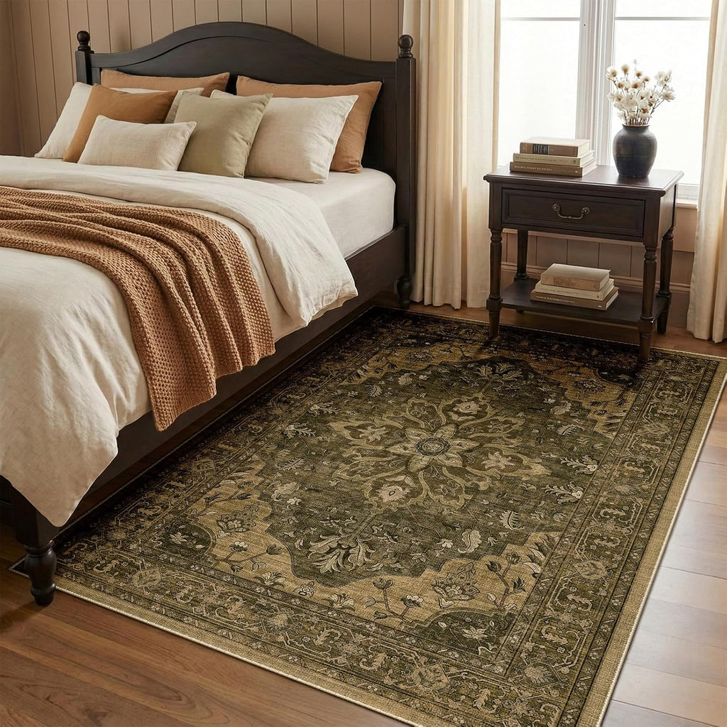RELEANY vintage medallion rug Brown / Dark Brown gallery detail 3