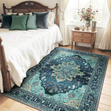RELEANY vintage medallion rug Teal gallery detail 2