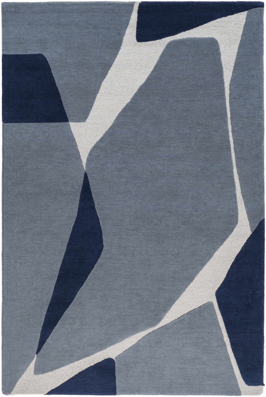 Robbins Modern Blue Wool Rug