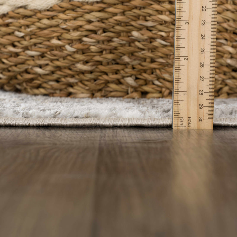 Liveree Gray Abstract Area Rug - Promo