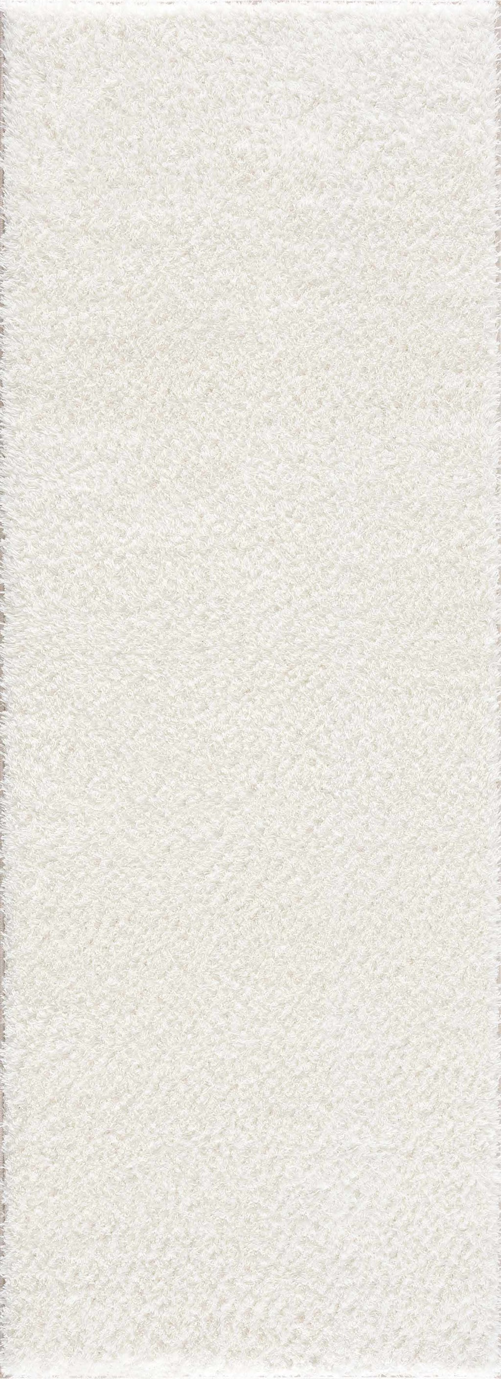 Heavenly Solid Cream Plush Rug
