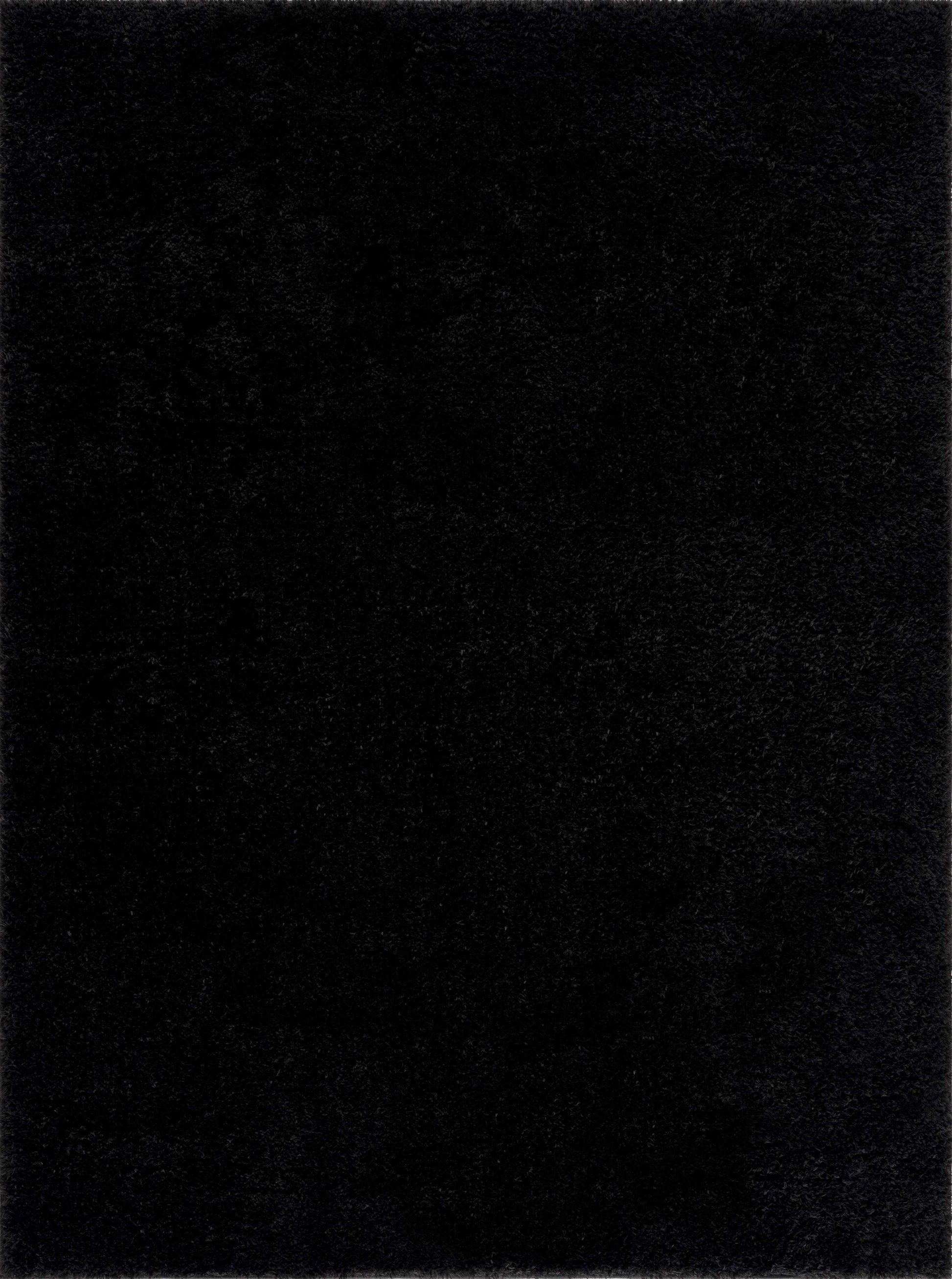 Heavenly Solid Black Plush Rug - Clearance
