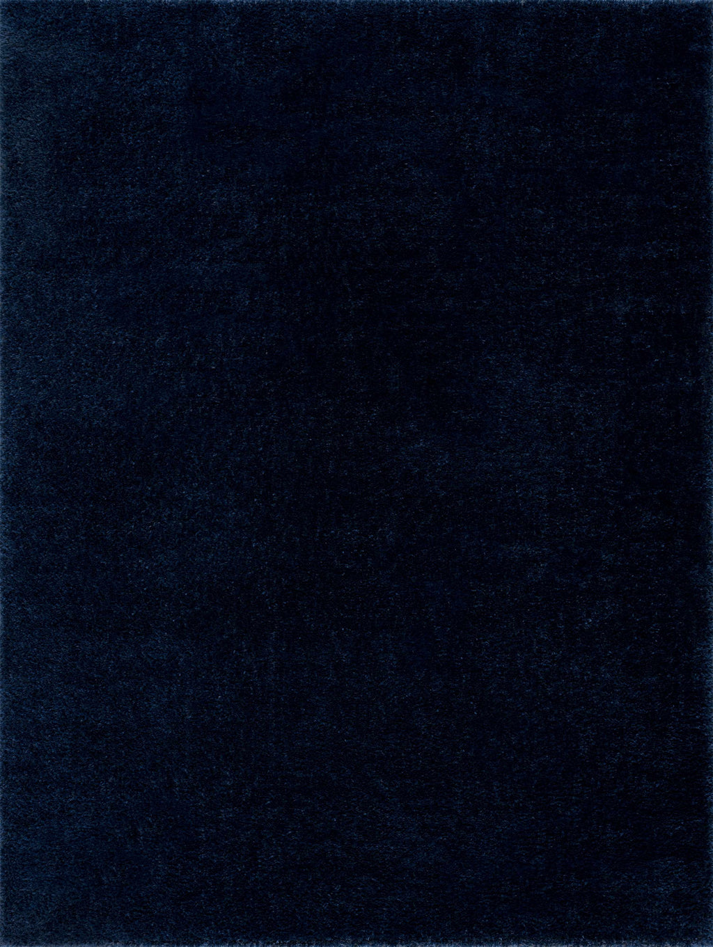 Navero Dark Blue Subtle Wavy Abstract Modern Minimalist Polyester Machine Woven Area Rug - Clearance