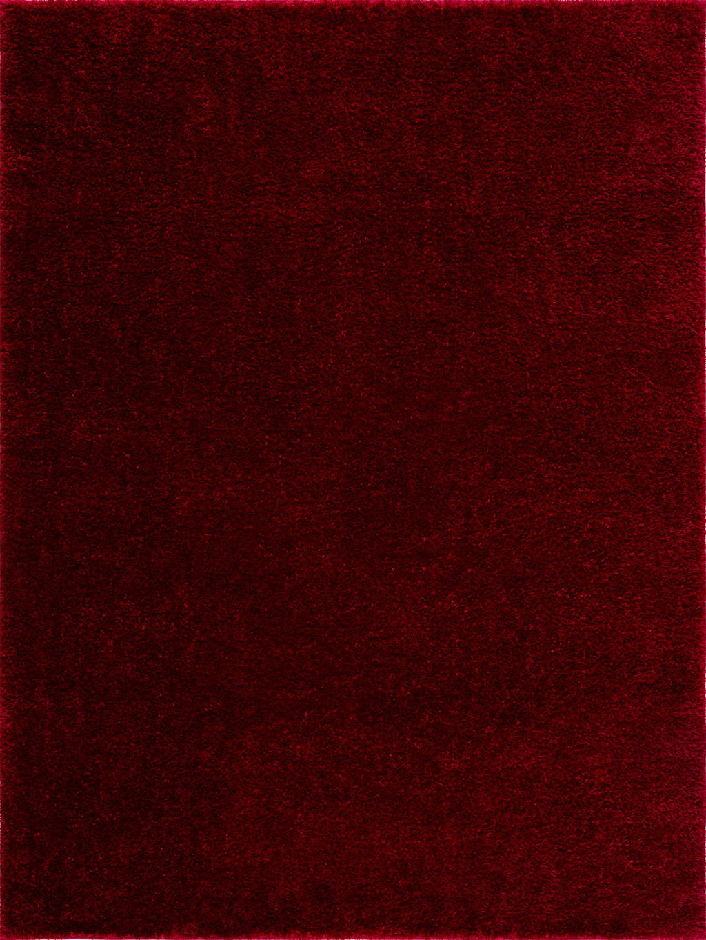 Heavenly Solid Red Plush Rug - Clearance
