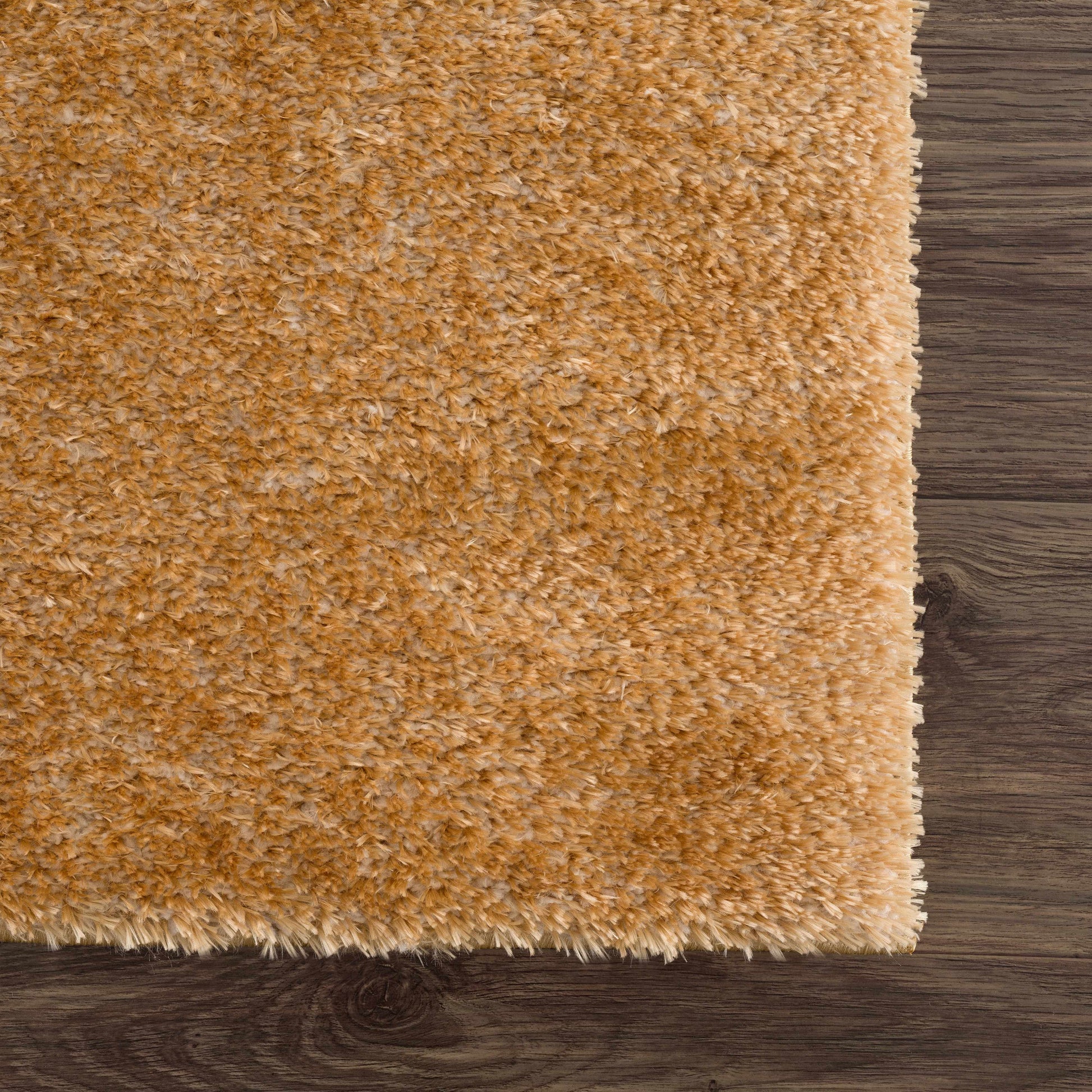 Heavenly Solid Mustard Plush Rug - Clearance