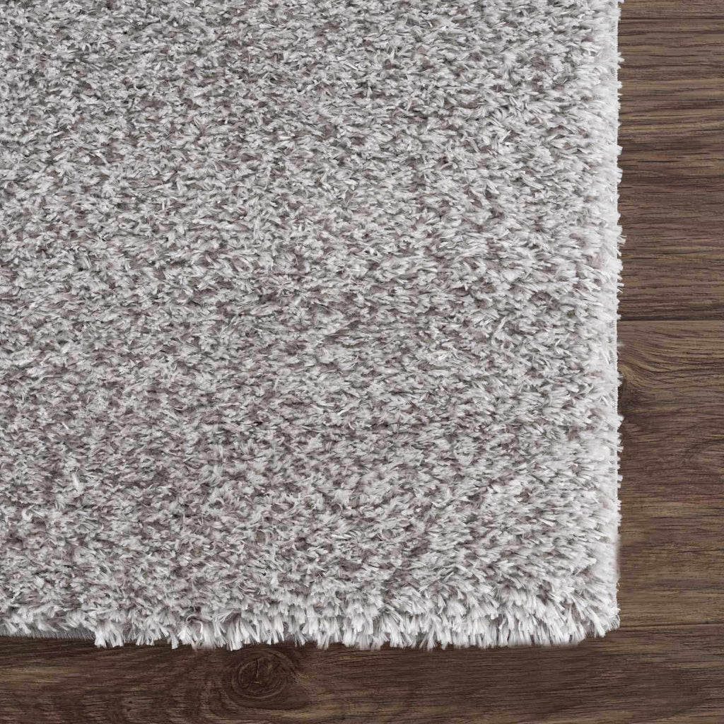 Lunaro Gray Subtle Wavy Abstract Modern Minimalist Polyester Machine Woven Area Rug - Clearance