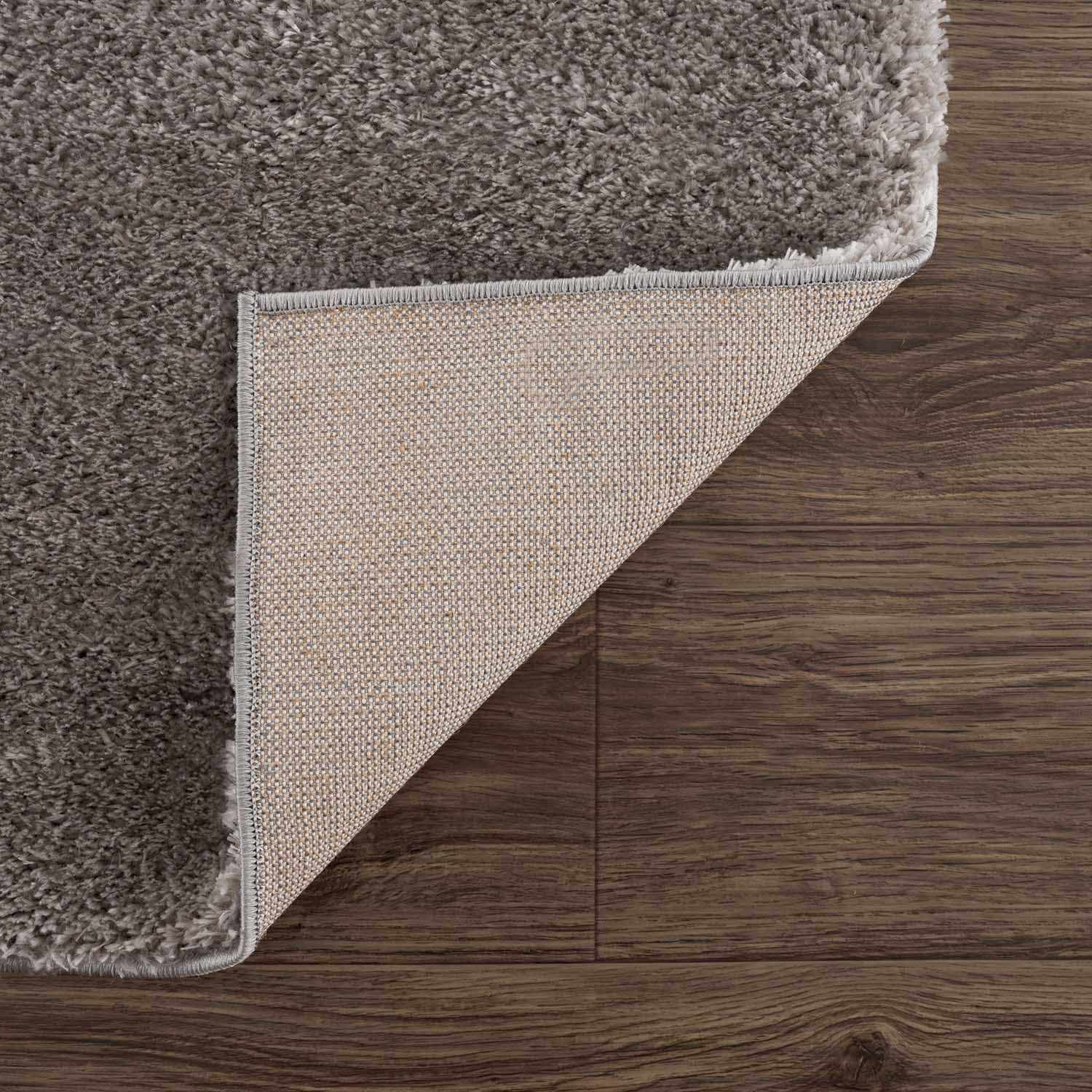 Heavenly Solid Gray Plush Area Rug