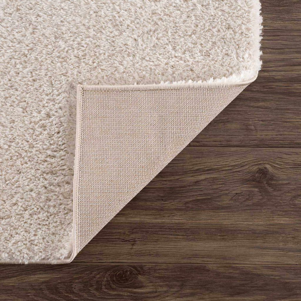 Velora Light Beige Wavy Abstract Modern Minimalist Polyester Machine Woven Area Rug