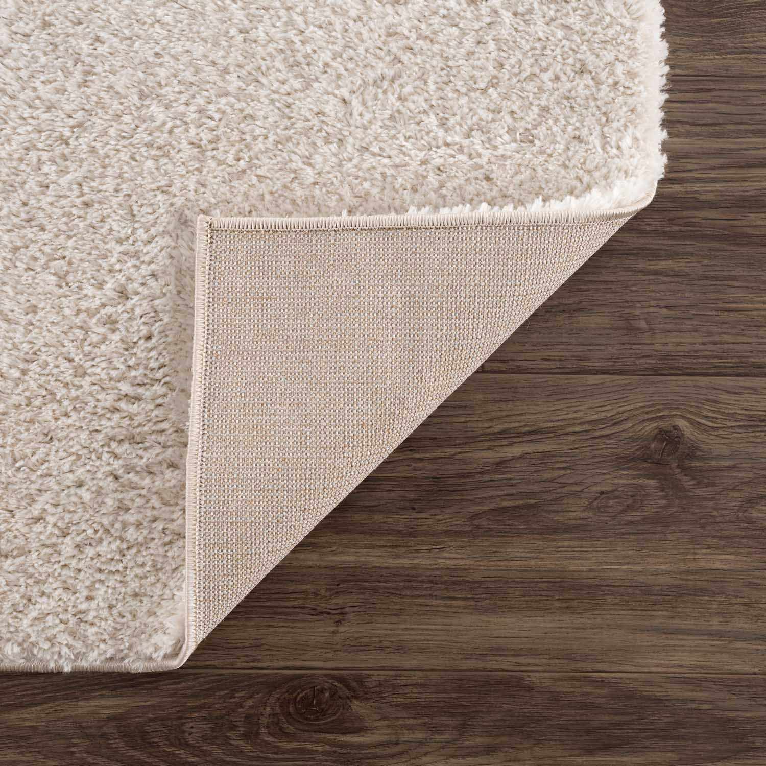 Velora Light Beige Wavy Abstract Modern Minimalist Polyester Machine Woven Area Rug
