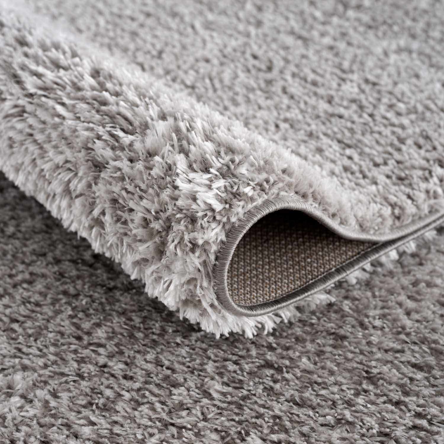 Lunaro Gray Subtle Wavy Abstract Modern Minimalist Polyester Machine Woven Area Rug - Clearance