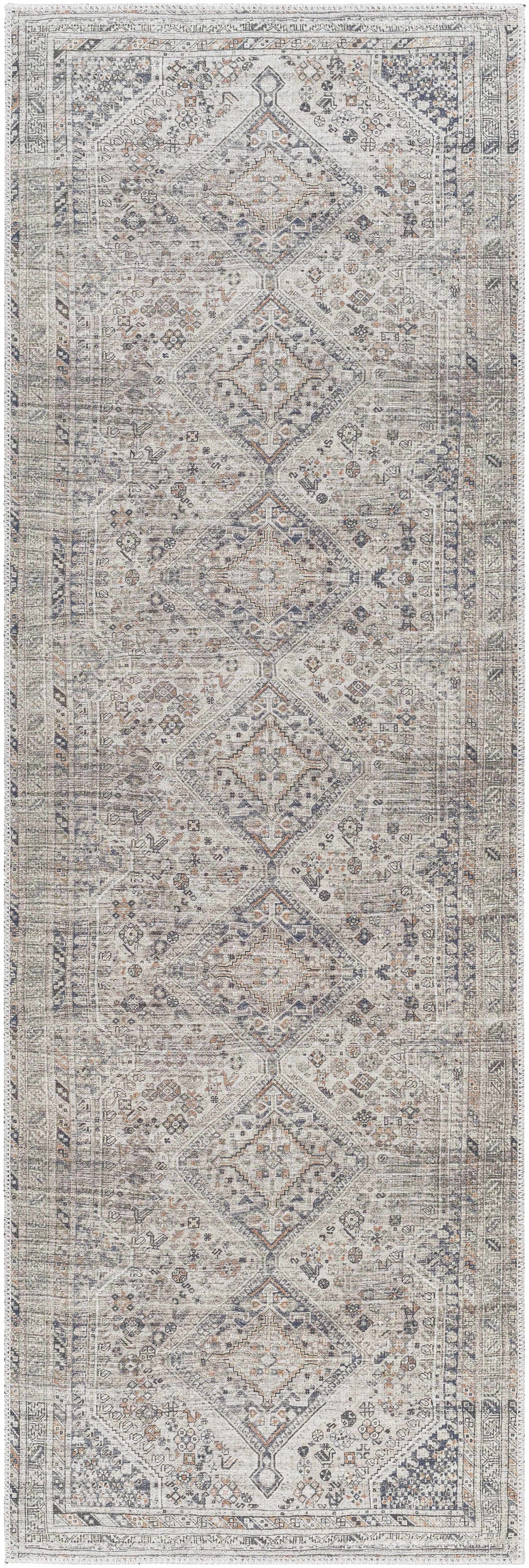 Barny Beige Flat Pile Washable Rug