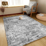 Vintage Persian washable area rug — Graphite and Mist — product image 4 of 5