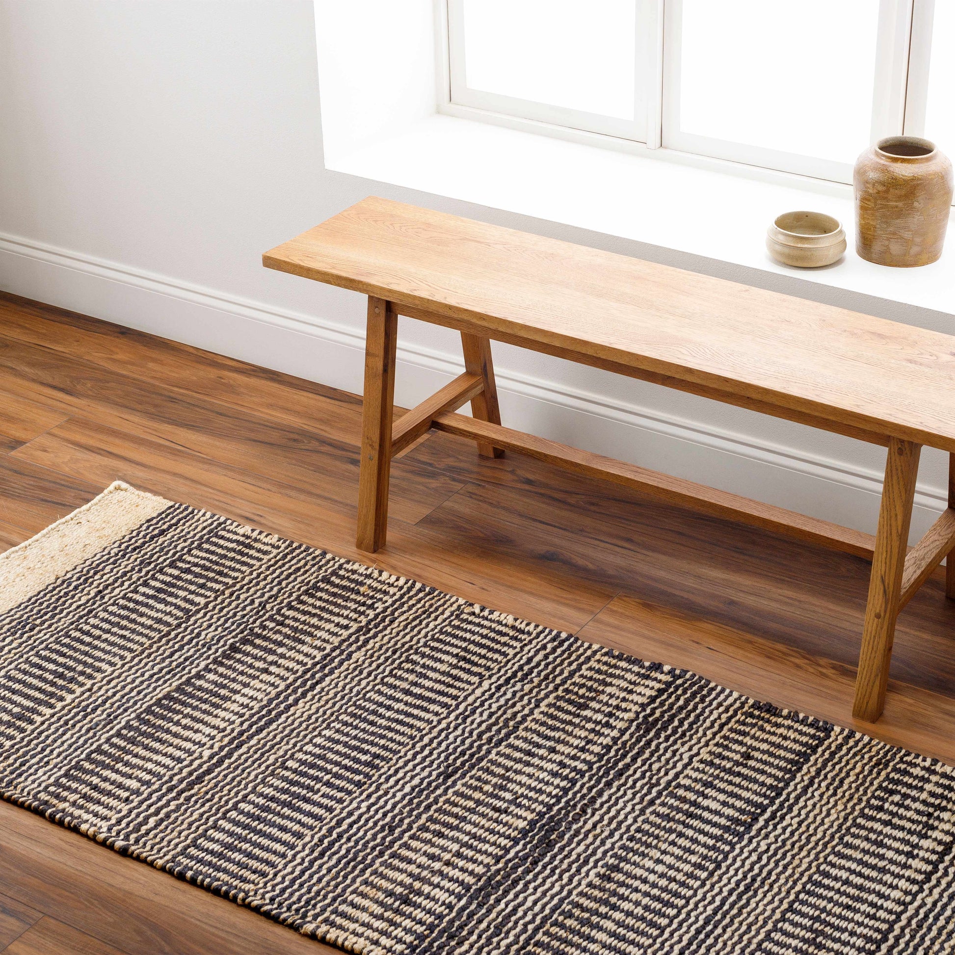 Black Elle Area Rug - Clearance