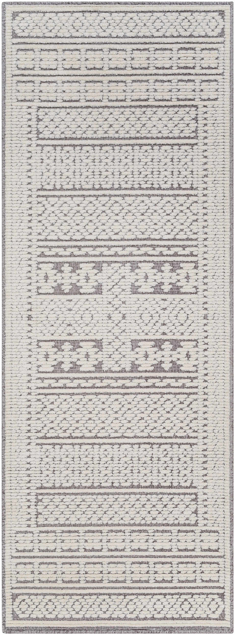 Bahar Cream & Gray Washable Area Rug - Limited Edition