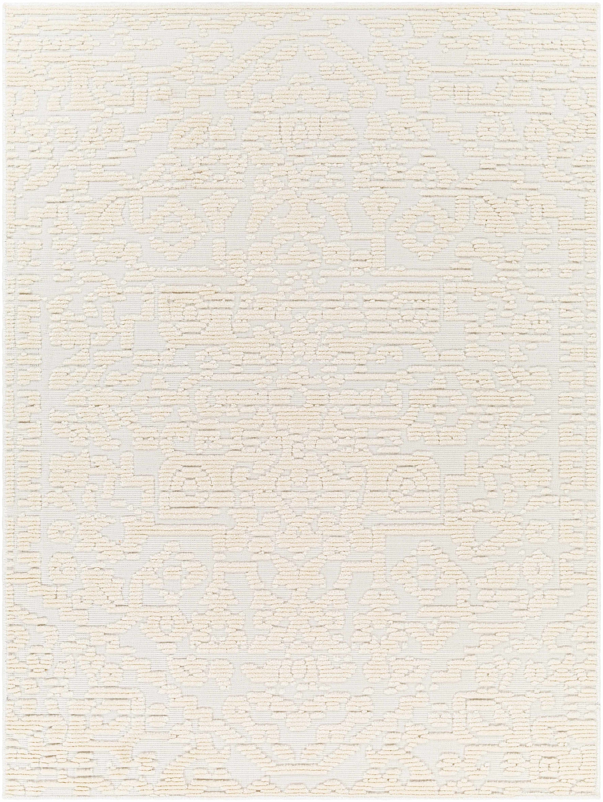 Beren Cream Washable Area Rug - Clearance