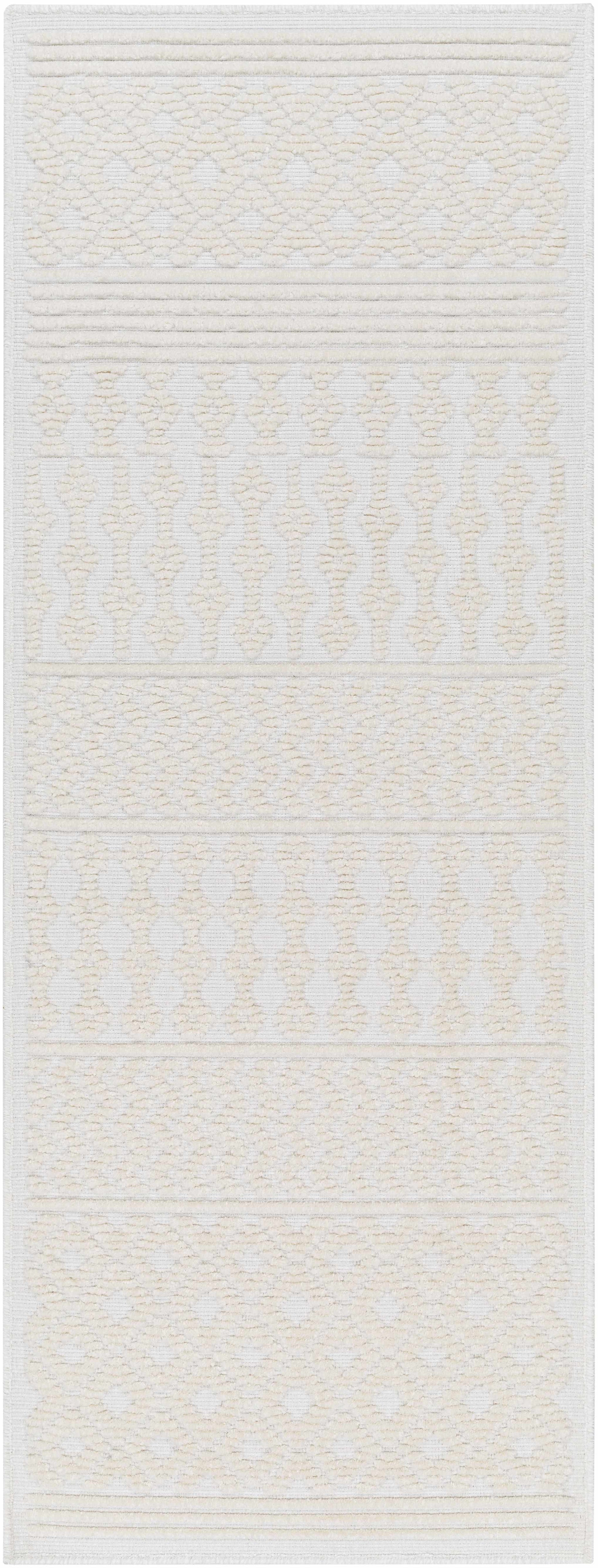 Drago White Washable Area Rug