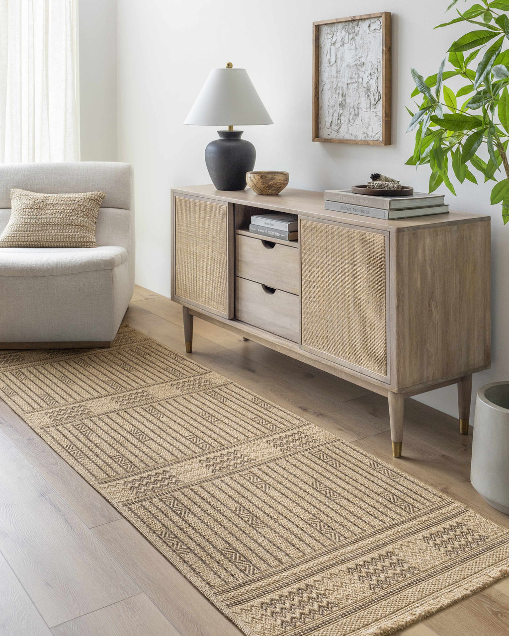 Gerik Faux Jute Rug
