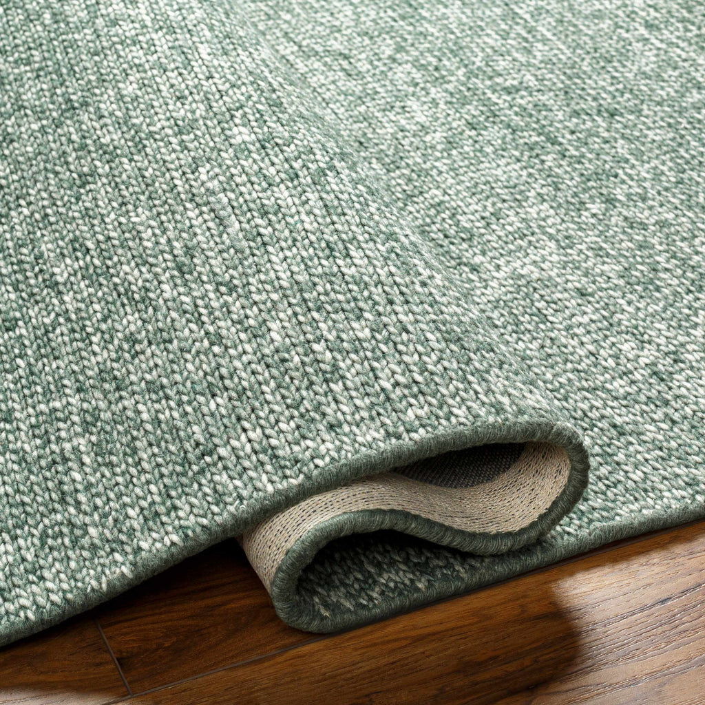 Alyra Green Solid Area Rug
