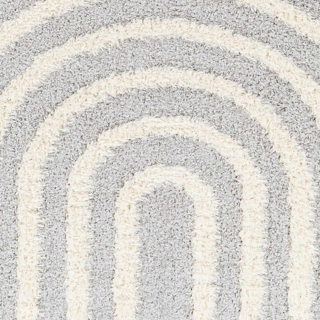 Arnel Gray & Beige Area Rug