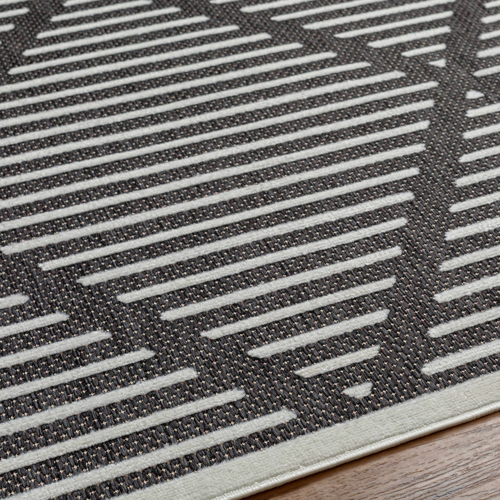 Anah 3D Black Outdoor Rug