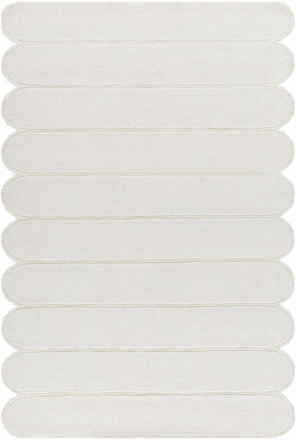 Tayte White Abstract Area Rug