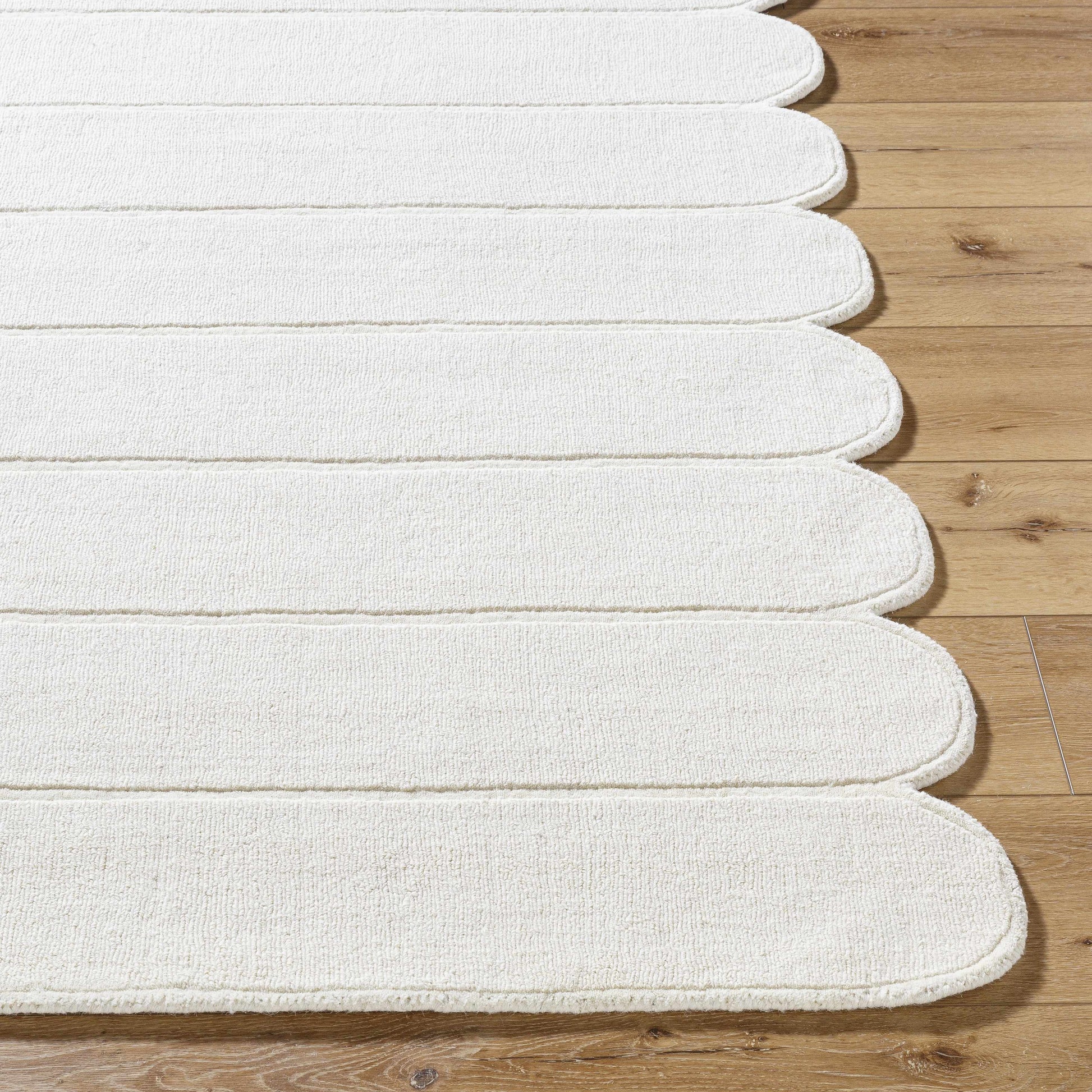 Tayte White Abstract Area Rug