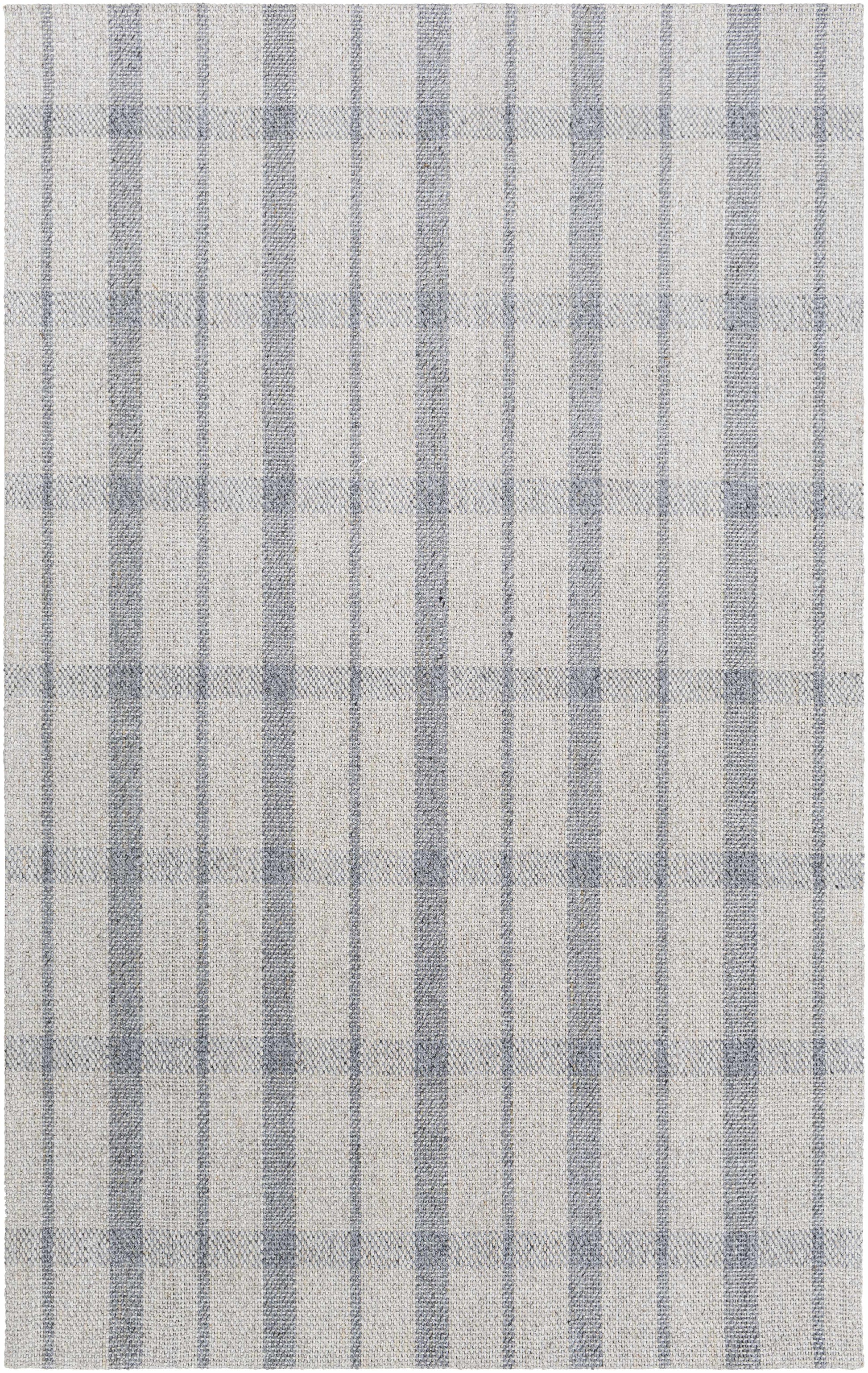 Verdon Light Gray Plaid Rug