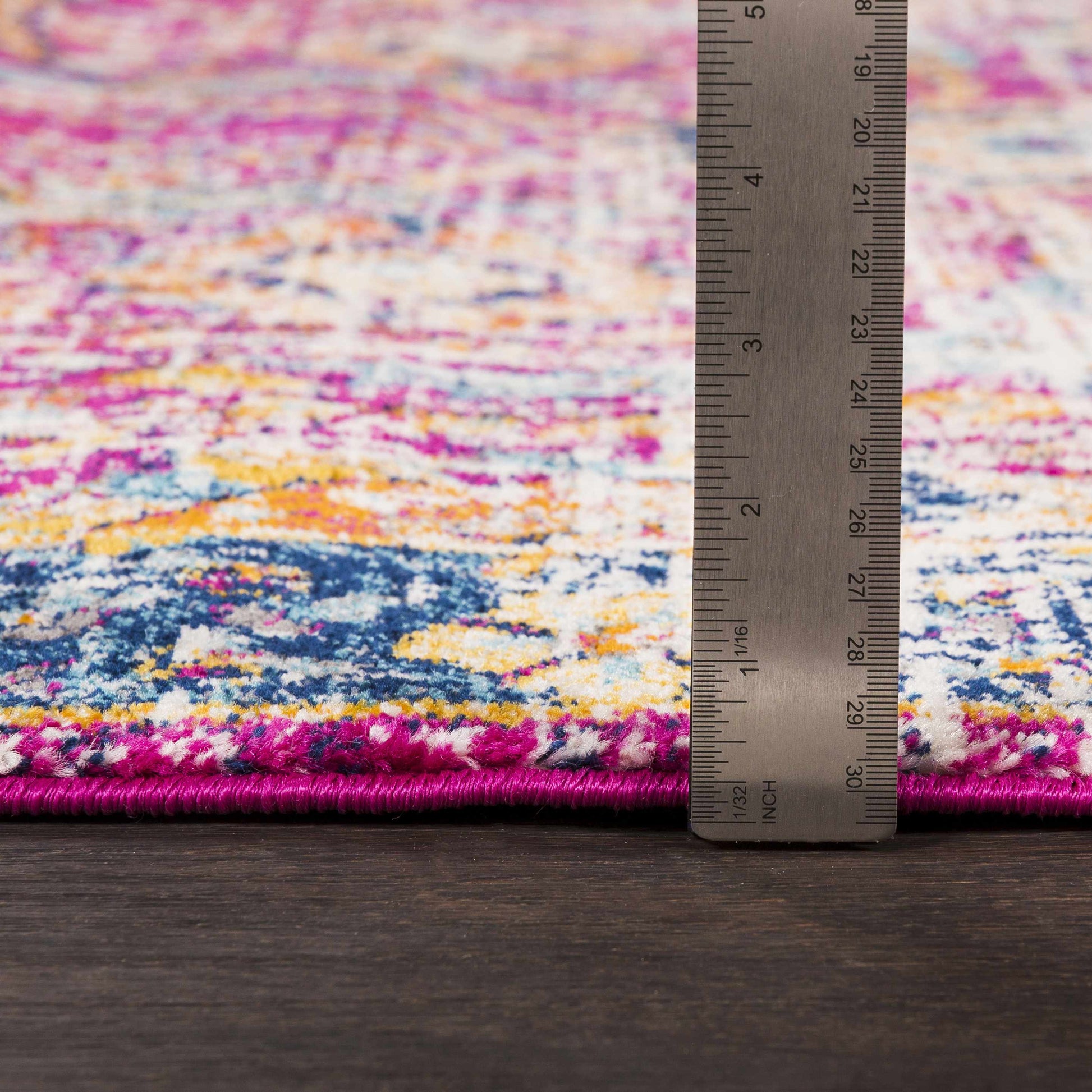 Vick Colorful Burgundy Rug