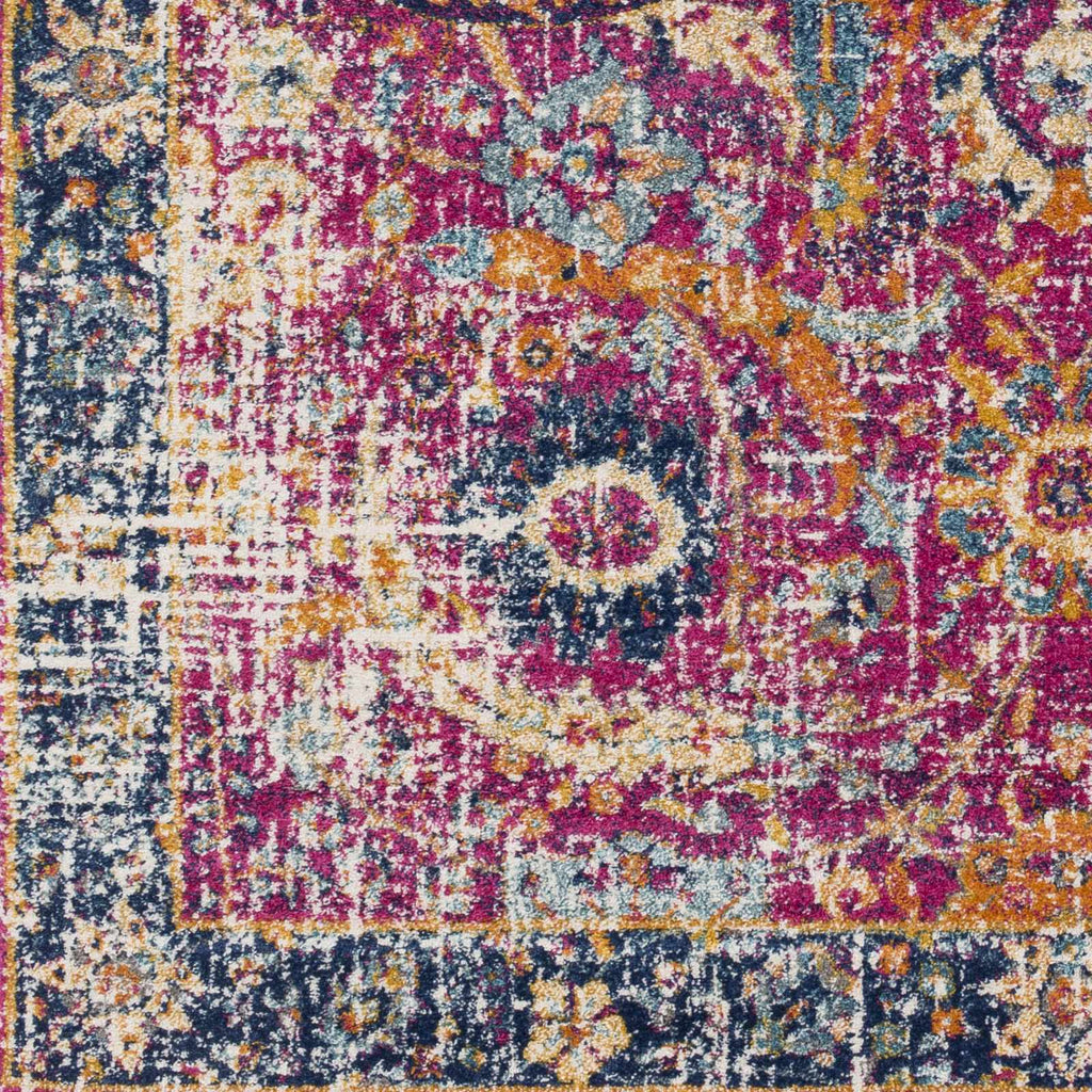 Vick Colorful Burgundy Rug