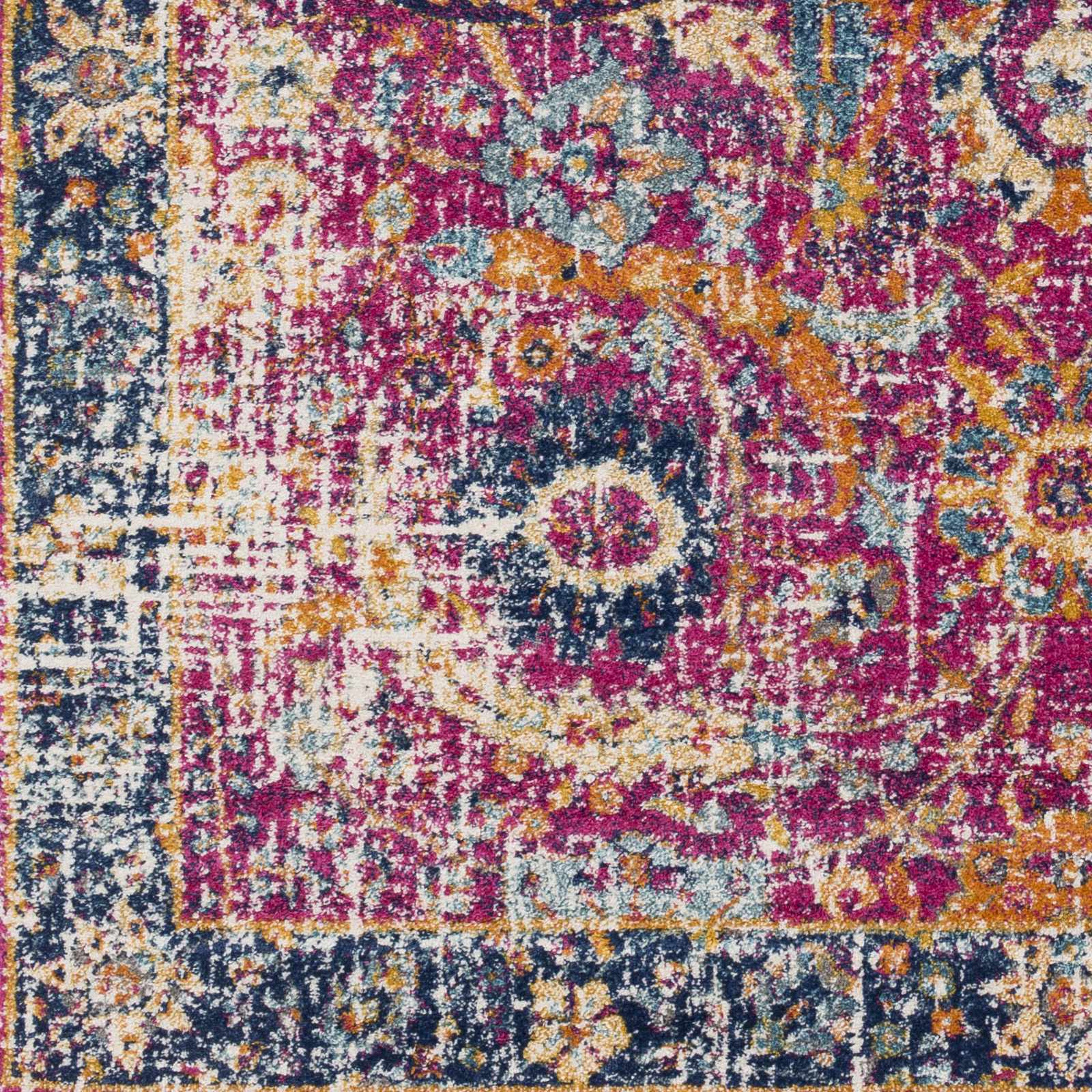 Vick Colorful Burgundy Rug